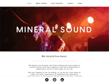 Tablet Screenshot of mineralsound.com